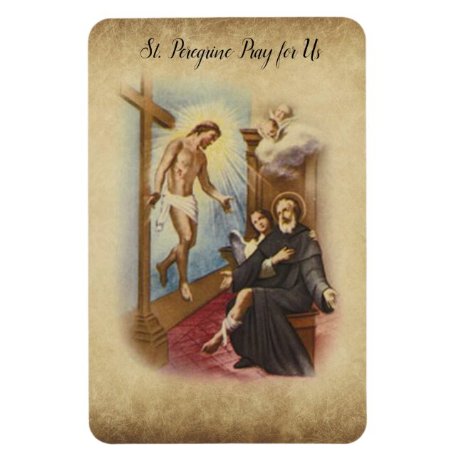 St. Peregrine Patron Saint of Cancer Patients Magnet (Vertical)