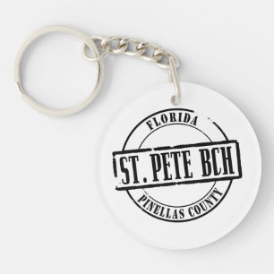 St Pete Bch Title Keychain