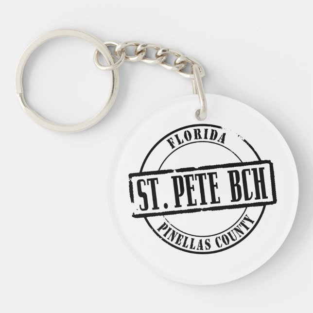 St Pete Bch Title Keychain (Front)