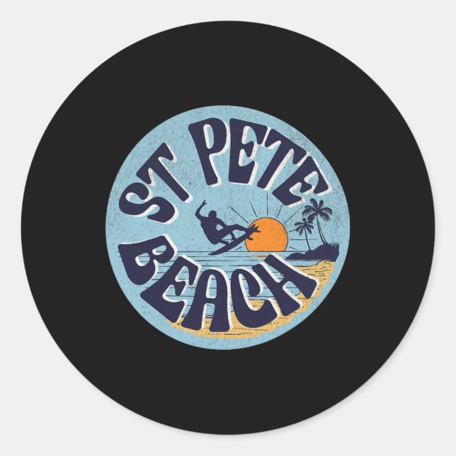 St Pete Beach _1  Classic Round Sticker (Front)