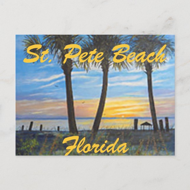 "ST. PETE BEACH FLORIDA PALMS "  POSTCARD (Front)