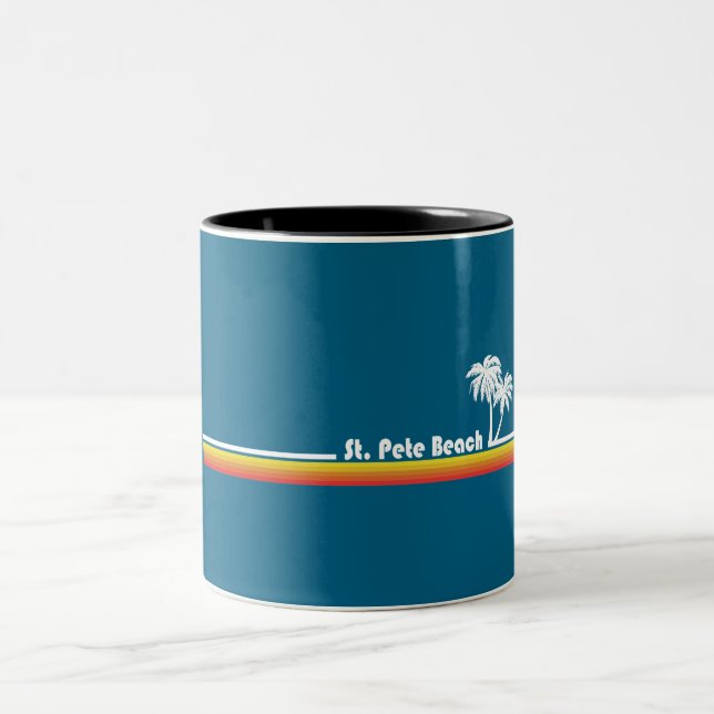 St. Pete Beach Florida Two-Tone Coffee Mug (Center)
