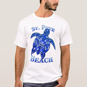 St Pete Beach Florida Vacation Tribal Turtle T-Shirt