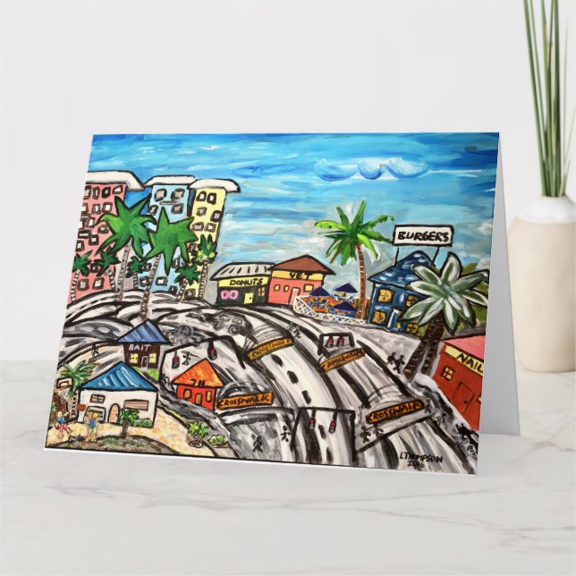 St. Pete Beach Main Drag Gulf Blvd. Card (Front)