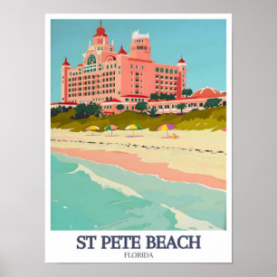 St Pete Beach travel Poster -Don CeSar Hotel - Pas