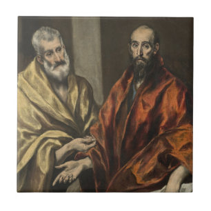 St Peter and St Paul c.1605-8 (Oil on Canvas) Tile