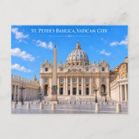 St Peter Basilica Rome Italy Travel Postcard