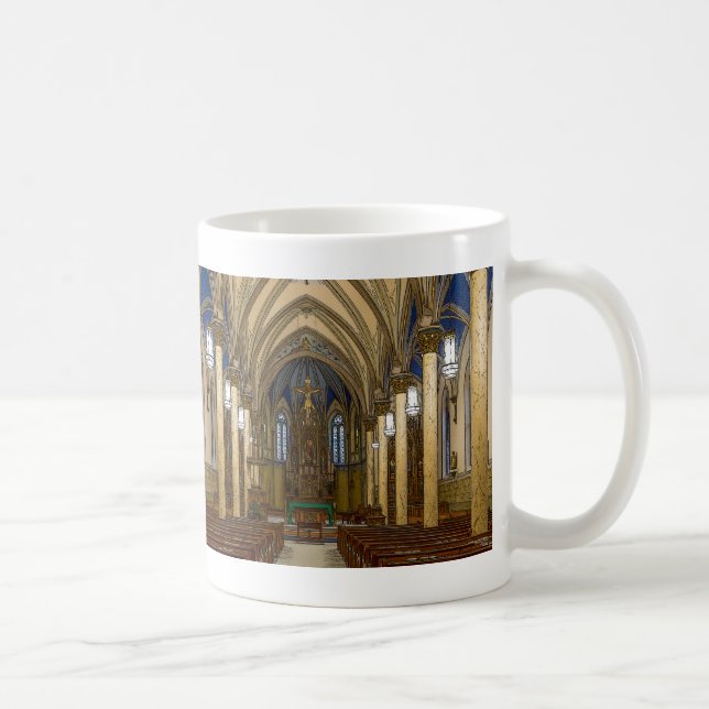 St Peter Catholic Church Painterly Coffee Mug (Right)