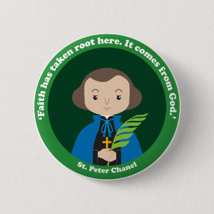 St. Peter Chanel 2 Inch Round Button