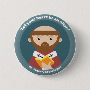 St. Peter Chrysologus 2 Inch Round Button