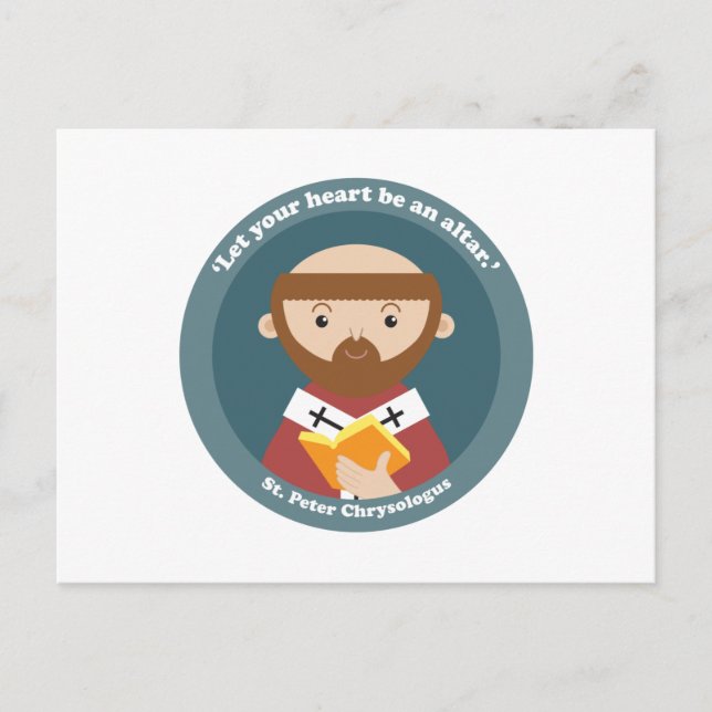 St. Peter Chrysologus Postcard (Front)