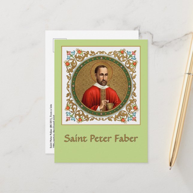 St. Peter Faber (BK 051) Postcard (Front/Back In Situ)