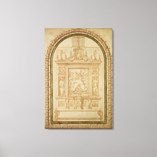 St. Peter Fishing, study for the Altar Canvas Print (Front)