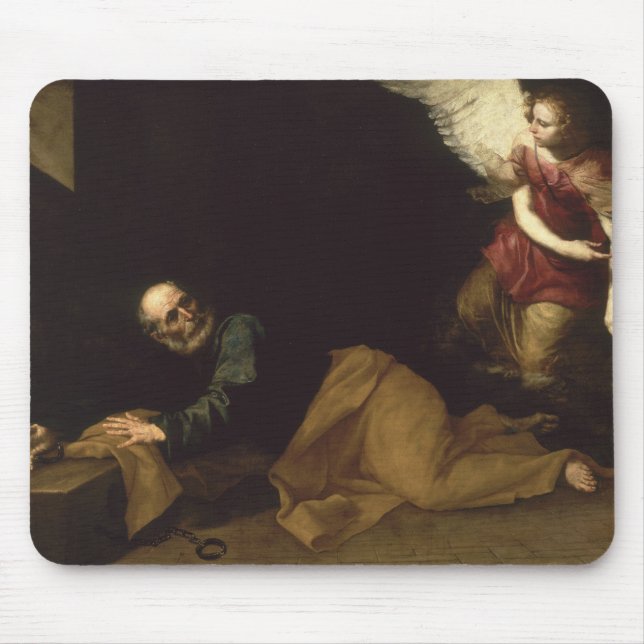 St. Peter Freed by an Angel, 1639 Mouse Pad (Front)