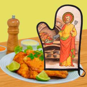 St. Peter Frying Fish Oven Mitt