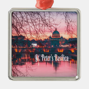 St. Peter’s Basilica, Rome, Italy Metal Ornament