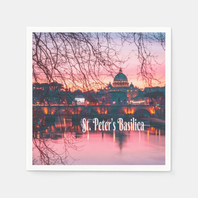 St. Peter’s Basilica, Rome, Italy Napkin (Front)