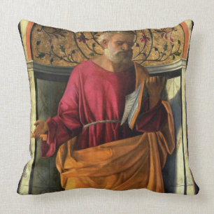 St. Peter (tempera on canvas) Throw Pillow