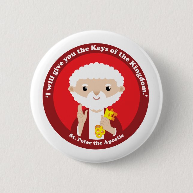 St. Peter the Apostle 2 Inch Round Button (Front)