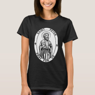 St. Peter the Apostle Emblem Catholic Saint Faith T-Shirt