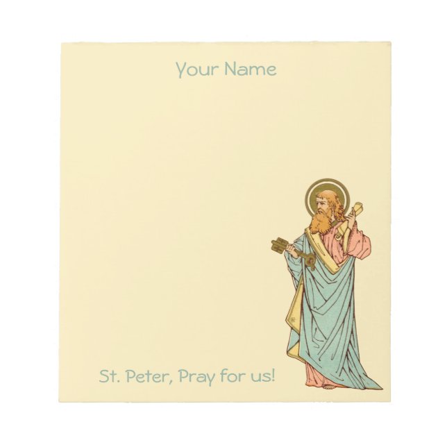St. Peter the Apostle (RLS 14) 5.5"x6" Notepad (Front)