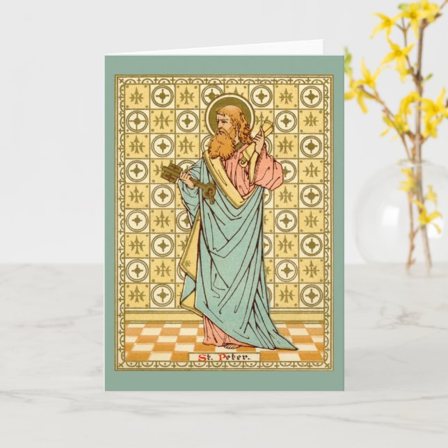 St. Peter the Apostle (RLS 14) Blank Greeting Card (Yellow Flower)