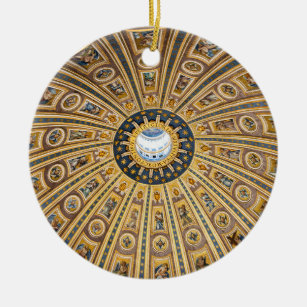 St. Peter's Basilica Dome - Vatican, Rome, Italy Ceramic Ornament