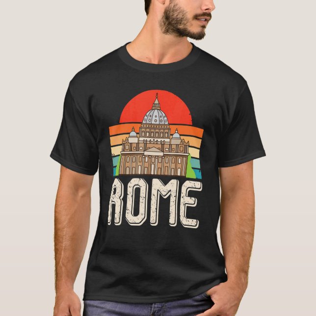 St Peter's Basilica In Rome In Italy And Vatican C T-Shirt (Front)