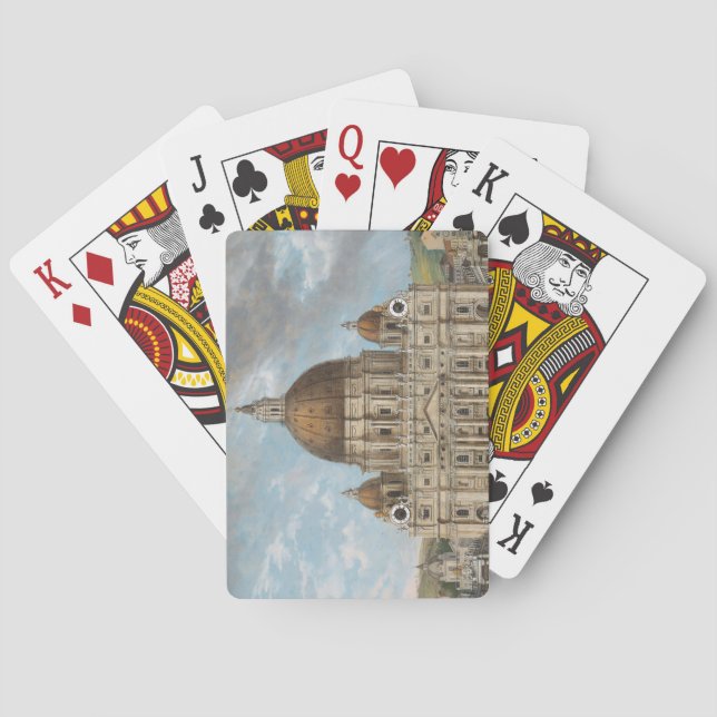 St Peter's Basilica in the Vatican City Playing Cards (Back)