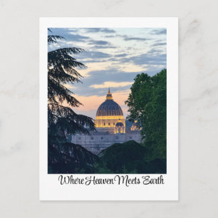 St. Peter's Basilica   Rome, Italy Postcard