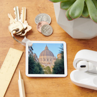 St. Peter's Basilica Vatican City Iconic Landmark Keychain