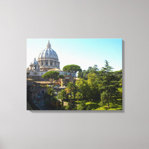 St. Peter's Basilica, Vatican City, Rome, Italy Canvas Print