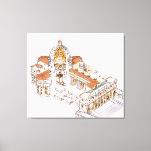 St. Peter's Basilica. Vatican City Rome. Italy Canvas Print