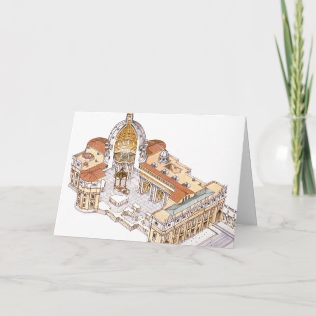 St. Peter's Basilica. Vatican City Rome. Italy Card (Front)