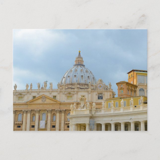 St. Peters Basilica Vatican in Rome Italy Postcard (Front)
