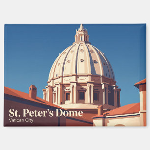 St. Peter's Dome (Cupola) Vatican City Magnet