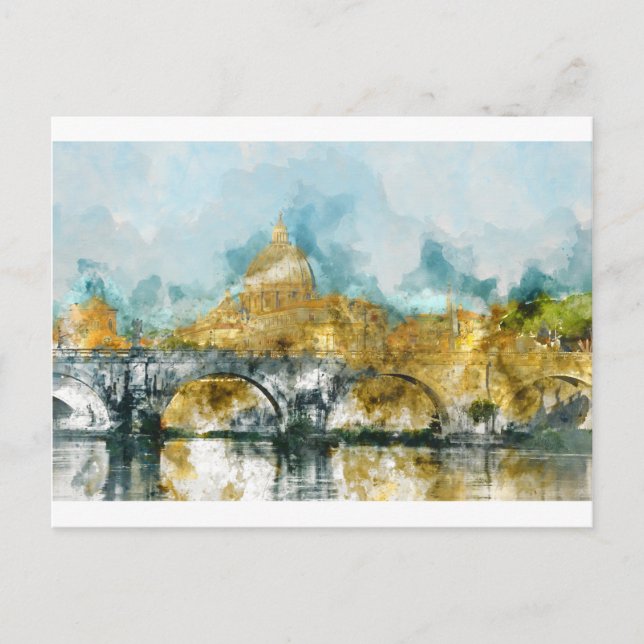 St. Peter's in Vatican City Rome Italy Postcard (Front)