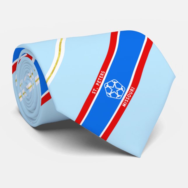 St. Peters (Missouri) city flag Neck Tie (Rolled)