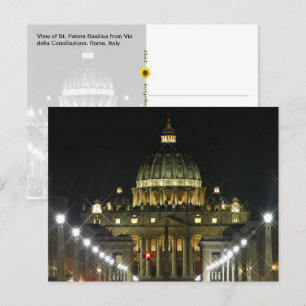 St. Peter's Sq. Via della Conciliazione - postcard