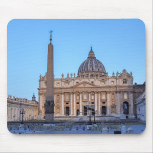 St. Peter's Square in Vatican City - Rome, Italy Mouse Pad