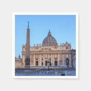 St. Peter's Square in Vatican City - Rome, Italy Napkin