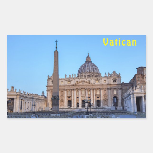 St. Peter's Square in Vatican City - Rome, Italy Sticker (Front)