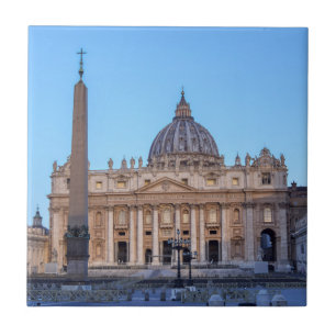 St. Peter's Square in Vatican City - Rome, Italy Tile