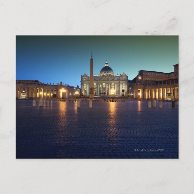 St Peters Square, Rome, Italy Postcard (Front)