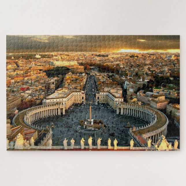 St Peter's Square Vatican Jigsaw Puzzle (Horizontal)