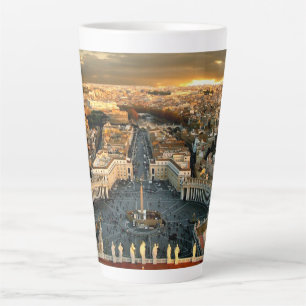 St Peter's Square Vatican Latte Mug