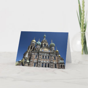 St Petersburg church, Russia Card
