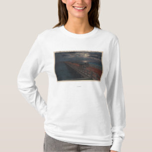 St. Petersburg, FL - Moonlit View of Gandy T-Shirt