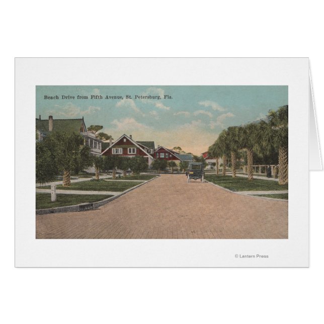 St. Petersburg, FL - View of Beach Dr & 5th Ave (Front Horizontal)