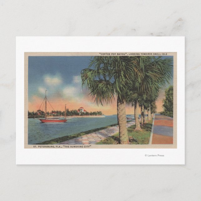 St. Petersburg, FL - View of Coffee Pot Postcard (Front)